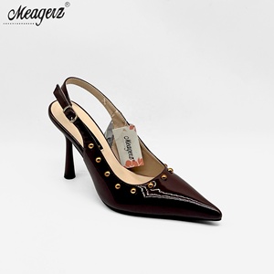 MOQ 50 paia Nuovo Arrivo Scarpe Slingback da Donna con Tacco a Spillo Comode e Eleganti per Ufficio, Scarpe con Tacco Alto - Product Image 1