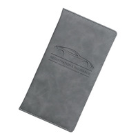 Organisateur de documents de permis de conduire, cadeau promotionnel, personnalisation du logo, porte-documents en PU, porte-registre et assurance automobile