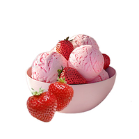 Hoogwaardige fruitige smaak harde ijsroommix, eenvoudig te gebruiken dessertpoeder, groothandel premix, melkpoeder, suiker, voor gelaterieën