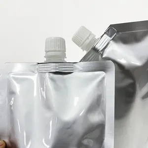 Customized Food Packaging Bag Aluminum Foil Liquid Spout Pouch Stand Up Pouch With Spout For Liquid