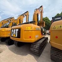 Excavatrices d'occasion CAT320D2L de haute qualité, importées du Japon, 20 tonnes, en bon état, pour le terrassement, avec certification CE.