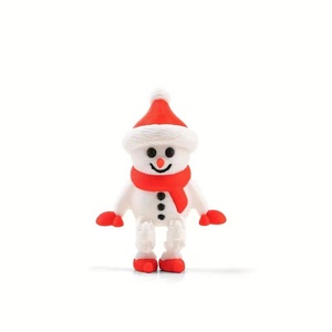 Hot Sale 3D Printing Toy Christmas Snowman Pendant Decorations Children's Small Gifts <b>Ornaments</b> - Product Image 4