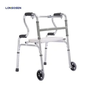Trotteur médical pour personnes âgées, cadre pour aide à la marche avec roue et toilettes, en promotion