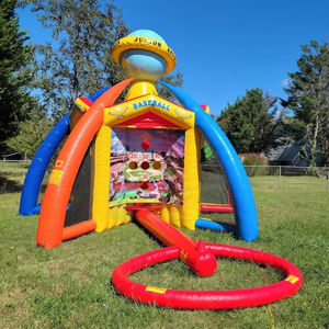 Jeu de Carnaval Gonflable Interactif 4-en-1 pour Activités Sportives en Plein Air : Baseball, Football, Basketball - Product Image 2