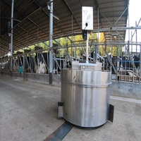Nouveau pousseur d'aliments robotisé Imetec modèle 70V pour l'élevage de bovins, ovins, caprins et vaches, automatique avec 1 an de garantie