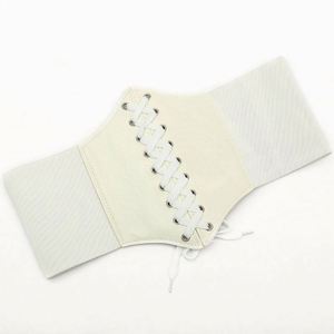 Ceinture Corset Ajustable Large en Similicuir pour Femme, Ceinture Amincissante et Gainante Élastique Taille Haute - Product Image 6