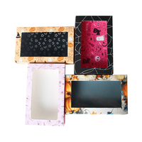 Cajas de Embalaje Rectangulares de Cartón Rosa y Negro Personalizadas con Ventana para Pasteles - ¡Gran Venta!