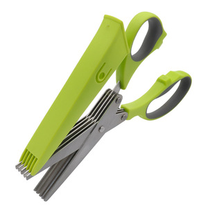 <b>Kitchen</b> <b>Scissor</b> Stainless Steel Green Gray Straight Head Multi Purpose For Home Use - Product Image 4
