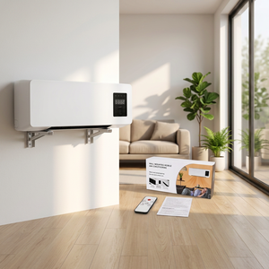 Chauffage Électrique Étanche Télécommandé Transfrontalier 400W/800W avec Minuteur 2-8 Heures pour Maisons, Salles de Bain, Chambres - Mural - Product Image 1