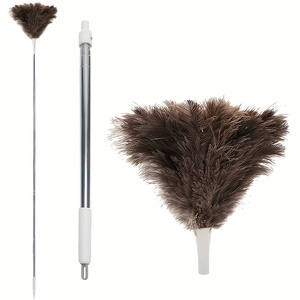 Plumero <span class=keywords><strong>de</strong></span> mango largo Plumero <span class=keywords><strong>de</strong></span> plumas extensible utilizado para la limpieza del hogar Techos Ventiladores <span class=keywords><strong>de</strong></span> muebles - Product Image 1
