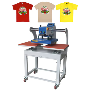 Presse à chaud pour imprimante textile haute performance <span class=keywords><strong>40x50</strong></span> 40x40 40x60 cm, machine de transfert thermique à double station coulissante pour T-shirts - Product Image 3