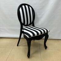 Chaise de salle à manger d'extérieur commerciale de style Louis français, moderne, à dossier ouvert, en résine écologique, avec pieds coniques, durable et de haute qualité, pour hôtel, vente en gros