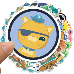 ZY2647S 50 autocollants décoratifs en vinyle sur le thème des Octonauts pour adolescents, ordinateurs portables, skateboards, bagages, guitares, albums de scrapbooking - Product Image 5