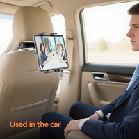 Support universel pour tablette de voiture en plastique de 7 à 10,9 pouces, support pour iPad et ordinateurs portables, montage réglable sur l'assise arrière, design moderne