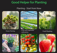 Testeur de sol 6 en 1, détecteur d'humidité, de fertilité, de température, de pH et d'humidité du sol pour le jardin, la ferme et les soins des plantes