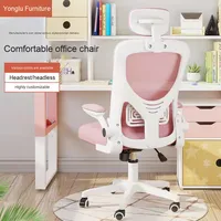 Chaise pivotante ergonomique Chaise d'ordinateur confortable pour bureau à domicile avec appui-tête et accoudoir réglables