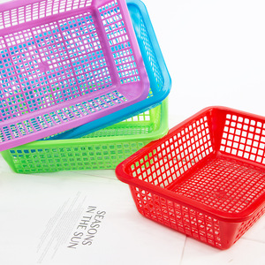 <b>Plastic</b> Vegetable <b>Baskets</b> Square Draining Rack Food Grade Kitchen Storage Fruit <b>Basket</b> For Vegetables And Hot Pot Use - Product Image 3