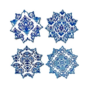 Manufacturers Ceramic Craft Heat Resistant <b>Water</b> <b>Absorbent</b> Kitchen Accessories <b>Mat</b> Ceramic Coaster for Drinks <b>Mats</b> Cork Coaster - Product Image 1