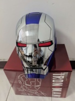 Casque de super-héros bleu, masque de cosplay, portable pour adultes et enfants, cadeau