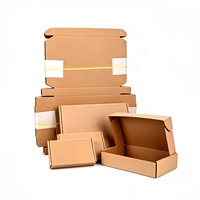 Boîtes en papier kraft multi-tailles personnalisées, boîte d'emballage pliable résistante à l'usure pour vêtements, aliments, cadeaux de luxe
