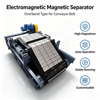 Pemisah Elektromagnetik Magnetik Tipe Over-band Tugas Berat dengan Pengeluaran Otomatis Material Besi
