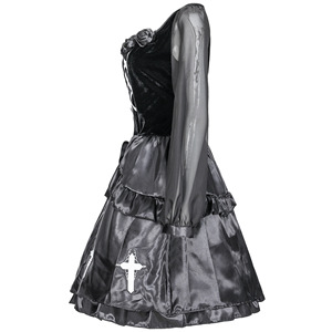 Traje <span class=keywords><strong>de</strong></span> monja fantasma <span class=keywords><strong>de</strong></span> vampiro europeo y americano, disfraces <span class=keywords><strong>de</strong></span> Halloween <span class=keywords><strong>de</strong></span> gran tamaño para mujer, novedad <span class=keywords><strong>de</strong></span> 2017 - Product Image 4