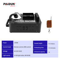 Machine à fumée à colonne d'air dédiée à la scène, à commande à distance, DMX512, manuelle, pour bar, club, fête, 1500 W, LED lumineuse en aluminium