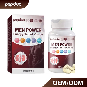 Comprimés de peptides à base de plantes naturels pour hommes, marque blanche, complément énergétique et de fertilité pour hommes, marque privée, <span class=keywords><strong>4</strong></span> comprimés par jour - Product Image 1