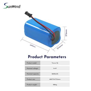 Batería de aspiradora para Eufy RoboVac 11 11S 15C Ecovacs Deebot N79 Tesvor S6 Goovi F007C D380 14,4 V 2600mAh SWLB - Product Image 4