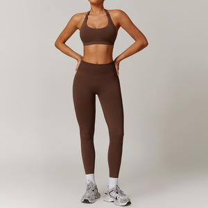 En Gros Ensemble de Sport <span class=keywords><strong>Course</strong></span> Yoga Soutien-Gorge Asymétrique Short de Sport Taille Haute Vêtements de Fitness pour <span class=keywords><strong>Femme</strong></span> - Product Image 2