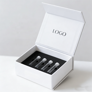 Caja Cosmética Rígida Magnética con Tapa Abatible y Logotipo Personalizado, con Forro de Esponja para Botellas de Vidrio, Empaque de Regalo de Lujo - Product Image 2