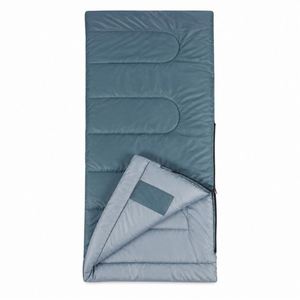 Blue Camouflage Inner Rectangular Lightweight Polyester Warm <b>Sleep</b> <b>Bag</b> for Kids Car Camping Backyard Travel Outdoor Overnight - Product Image 1