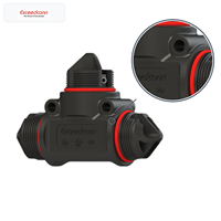 Conector Eléctrico Redondo Impermeable Macho-Hembra de 3 Pines, 32A, 300V CA, IP68 para Alumbrado Público LED