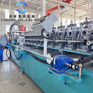 Máquina Automática de Conformación de Rollos para Paneles de Estanterías y Racks de Almacenamiento con Motor, Bomba, Rodamiento, Caja de Engranajes y PLC - Product Image 3