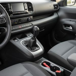 Citroen Berlingo Sport <b>Knob</b> Black Stitching Long Gear <b>Shift</b> Boot with Window Cover - Product Image 3