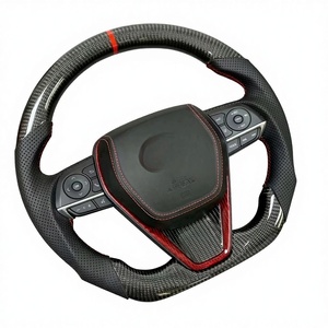 Volante Deportivo de Fibra de Carbono y Cuero con Pantalla LED de RPM para Camry 8ª Gen/<span class=keywords><strong>Corolla</strong></span> 12/Levin/Land Cruiser, Carbono Forjado - Product Image 2