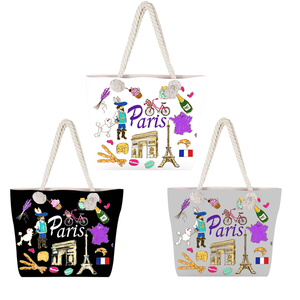 Borse italiane con logo personalizzato moda donna lemon italia souvenir in tela grandi borse tote italiane - Product Image 6