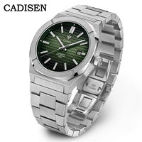 Montre CADISEN pour homme, montre automatique pour homme, mouvement japonais, cristal saphir, cadran de 40 mm, étanche 5 ATM, montres-bracelets C8200 Reloj