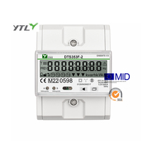 Medidor de energía CT multitarifa inteligente, medidor trifásico de electricidad con control remoto