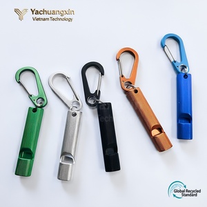 Boucle en alliage d'aluminium, sifflet sonore, sifflet de survie, sifflet de secours d'urgence, pendentif pour la randonnée et le camping en plein air - Product Image 3