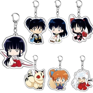 พวงกุญแจอะคริลิคการ์ตูนอนิเมะน่ารัก อินุยาฉะ คอสเพลย์ ฮิกุราชิ คางุเมะ เซ็ตสึมะรุ มิรุโกะ ตัวการ์ตูน จี้ห้อยกระเป๋า - Product Image 1