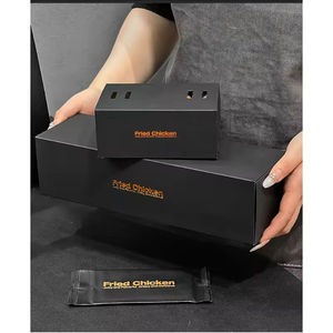 Caja de papel de cartón mate <span class=keywords><strong>para</strong></span> embalaje de comida rápida desechable de lujo <span class=keywords><strong>para</strong></span> restaurantes <span class=keywords><strong>para</strong></span> llevar perros calientes Pasta patatas fritas Sushi - Product Image 6