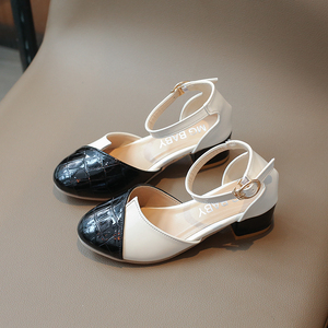 Comodi sandali con fondo morbido per ragazze bianco marrone nero scarpe da spiaggia pantofole per bambini per la primavera estate - Product Image 3