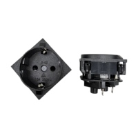 YUADON 16A 250V AC Europäische/Deutsche/Koreanische Kassettensteckdose mit Sicherheitstür Tischplatte Industriell ABS Messing