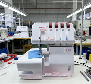 Máquina de Coser Overlock Multifuncional JK-703, Nueva, Doméstica, de Doble Aguja, Puntada de Seguridad, Configuración Plana, para Uso en el Hogar - Product Image 3