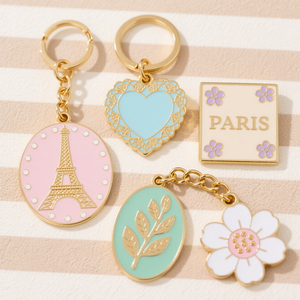 Tailored Elegant Hard Enamel Metal Key Fobs with Lobster Clasp for VIP Membership Rewards - Product Image 6