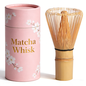 ชุดตะกร้อมัทฉะทำมือจากไม้ไผ่ 100% ปี 2025 พร้อมช้อนตักและช้อนชา ชุดตะกร้อมัทฉะแบบญี่ปุ่น - Product Image 1