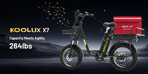 Vélo électrique KOOLUX X7 250W avec batterie au lithium, vélo tout-terrain à suspension avant, vélo de montagne pliable, vélo de ville pour adultes - Product Image 2