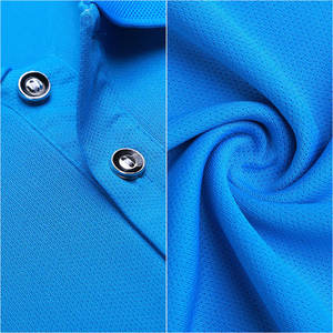 Pria kualitas tinggi untuk kemeja <span class=keywords><strong>Polo</strong></span> kustom Logo pola Solid kain rajutan untuk latihan atau pakaian sehari-hari - Product Image 5