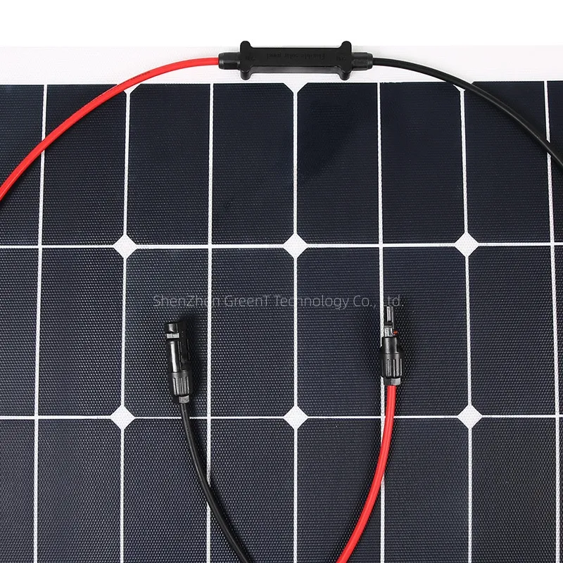 Painel Solar Flexível de Silicone Monocristalino Personalizado 100W